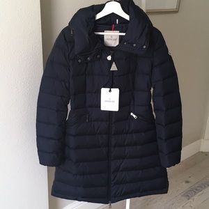 NWT Moncler Flammette Down Jacket Navy Size 3